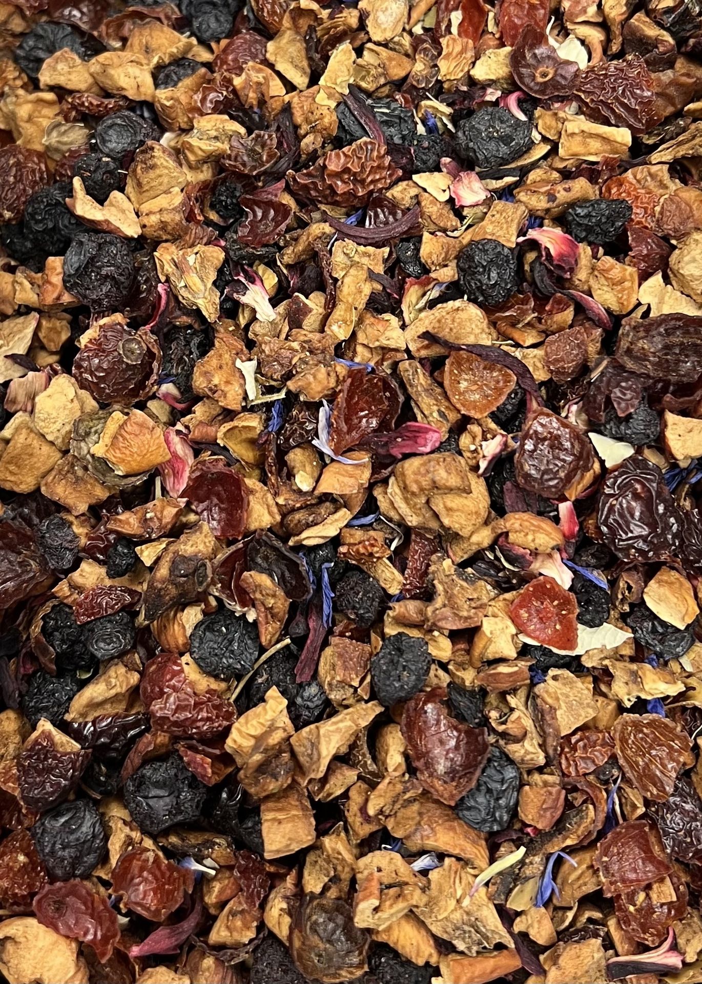 Früchteteemischung Feinkost Kaisen - Früchteteemischung aus der Vogelperspektive