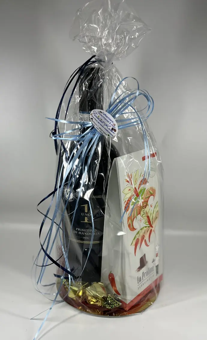 Feinkost Kaisen - Präsent mit Wein und Pralinen